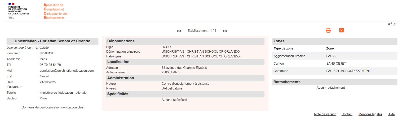Diretório do Ministério da Educação